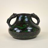 Spanish pottery vase with two handles