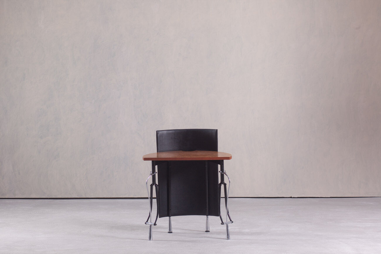 Postmodern small ‘La Vuelta’ desk by Perry King and Santiago Miranda for Akaba, Spain, 1980s