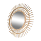 Rattan sunburst mirror, circa 1960, 72 cm in diameter