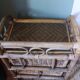 Chiffonnier rotin osier 3 tiroirs meuble rangement vintage