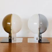 White-gray SIRIO lamp by Brazzoli & Lampa for Guzzini, Italy 1970s