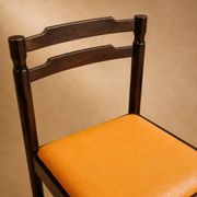 Set 4 chaises Mid century Hêtre / simili