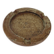Vintage speckled brown glazed stoneware ashtray