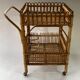 Chariot de bar en bambou des années 1950 - 1960