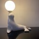 Lampe Otarie vintage en céramique de Delfts années 60
