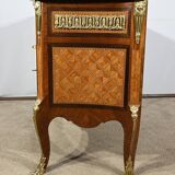 Commode en Bois de Rose et Amarante, style Transition Louis XV / Louis XVI – Fin XIXe