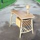 Lampe en rotin 1950