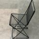 Postmodern black kitchen bar stool Kreuzschwinger by Till Behrens for Schlubach, 1980s.