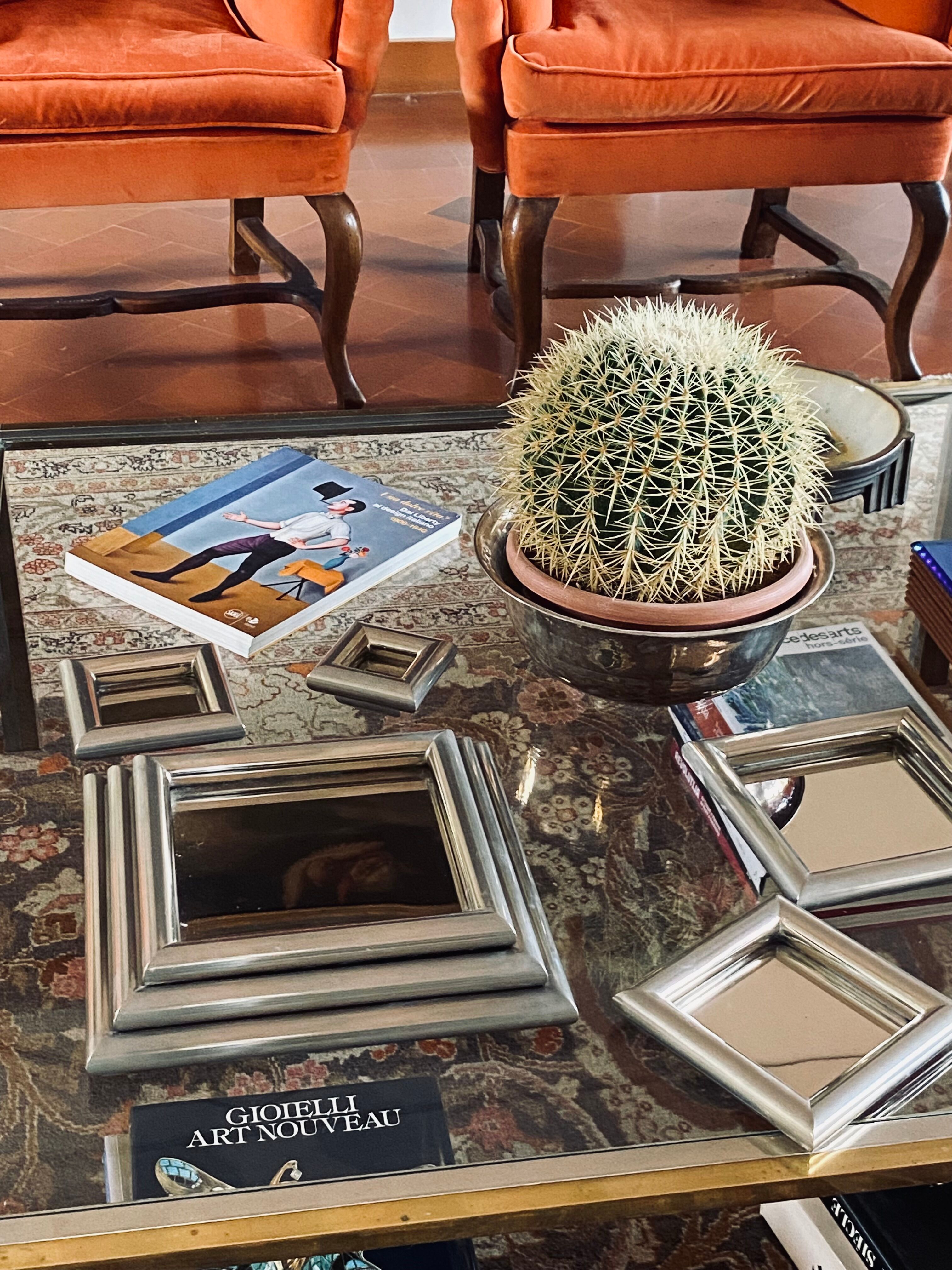 Ziggurat-shaped stacked trays / vide poche sculpture, Italy 1970s