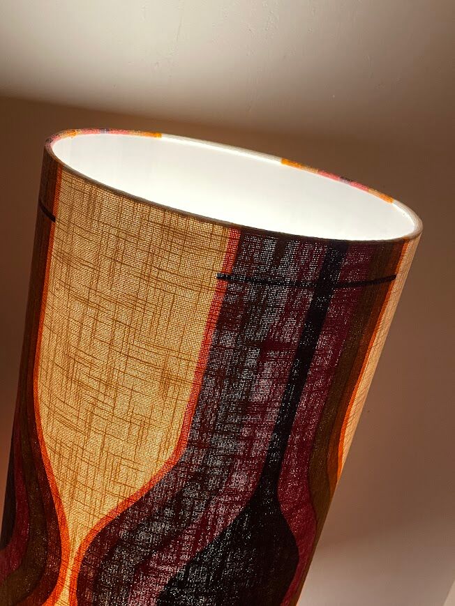 Lampshade Metropolis fabric 70s