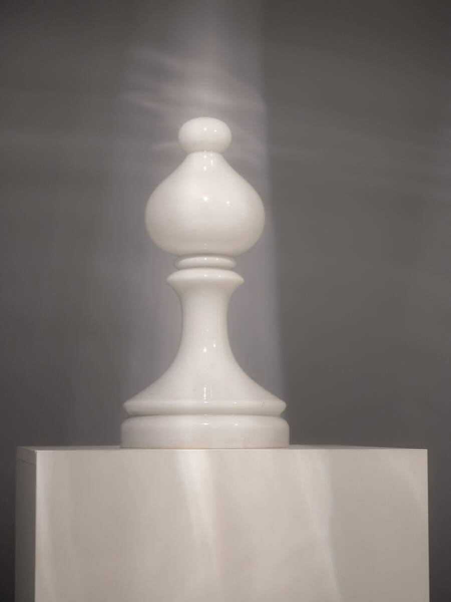 Bishop Glass Table Lamp, Ivan Jakeš, 1970s, Czechoslovakia