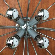 Lampe de table atomique allemande de l'âge spatial du milieu du siècle de Cosack