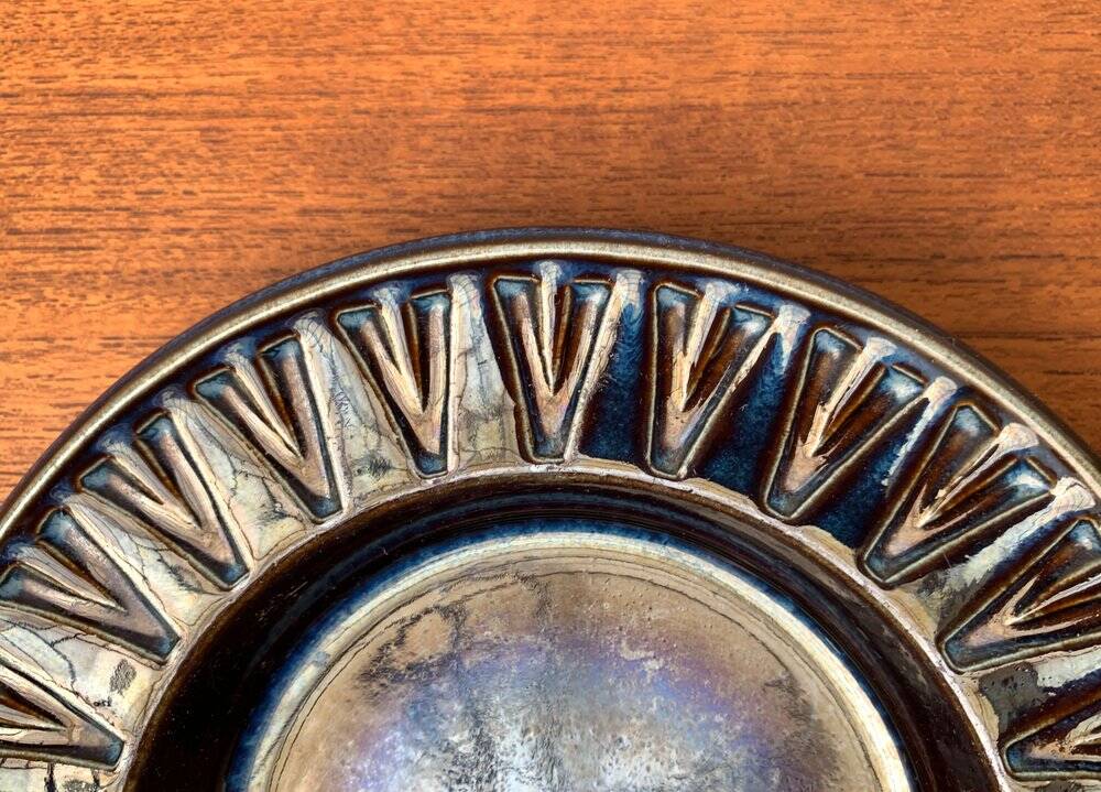 Danish ceramic bowl from the mid-century by Søholm, 1960s.