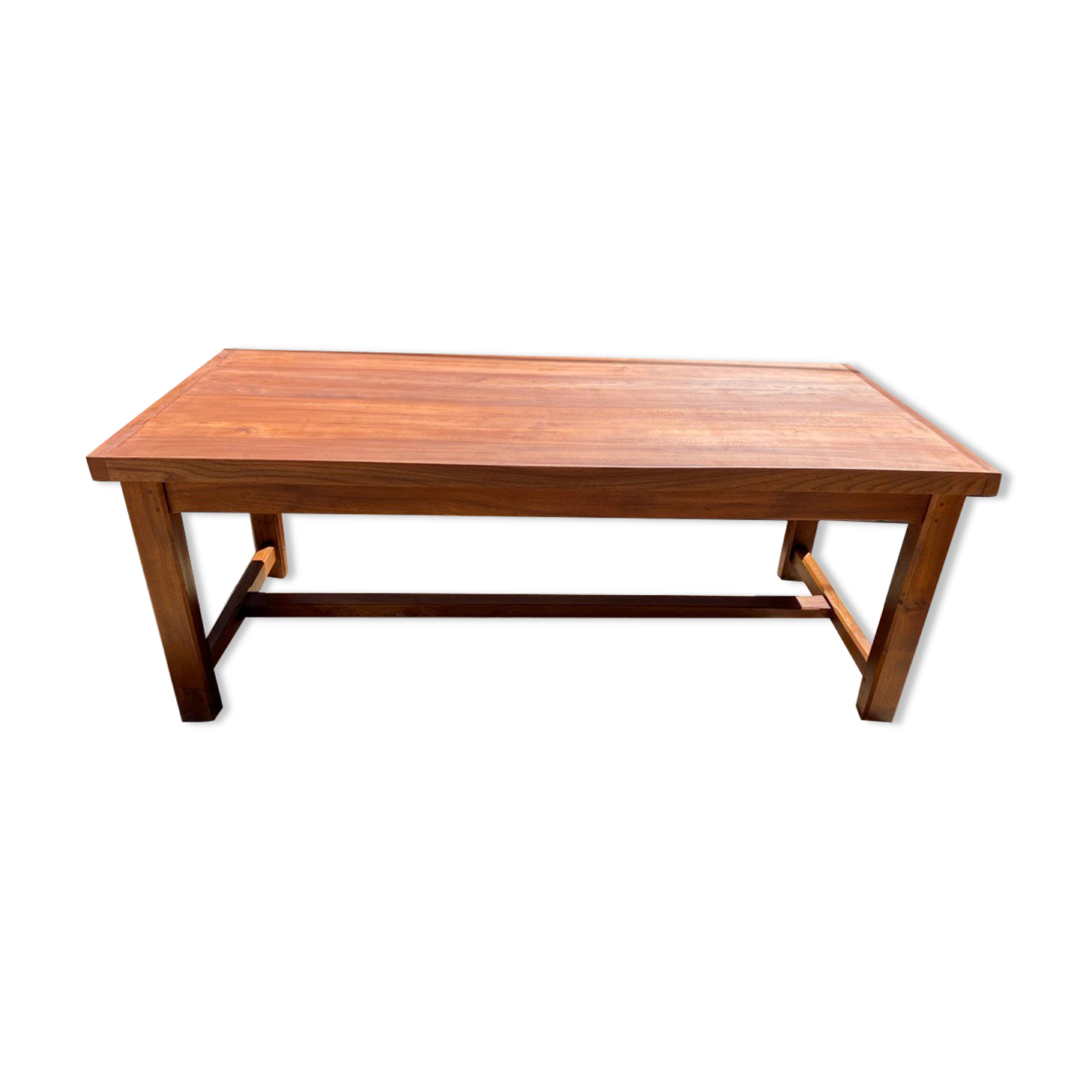 Solid oak dining farmhouse table 1980
