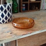 Vintage amber ashtray 60-70s