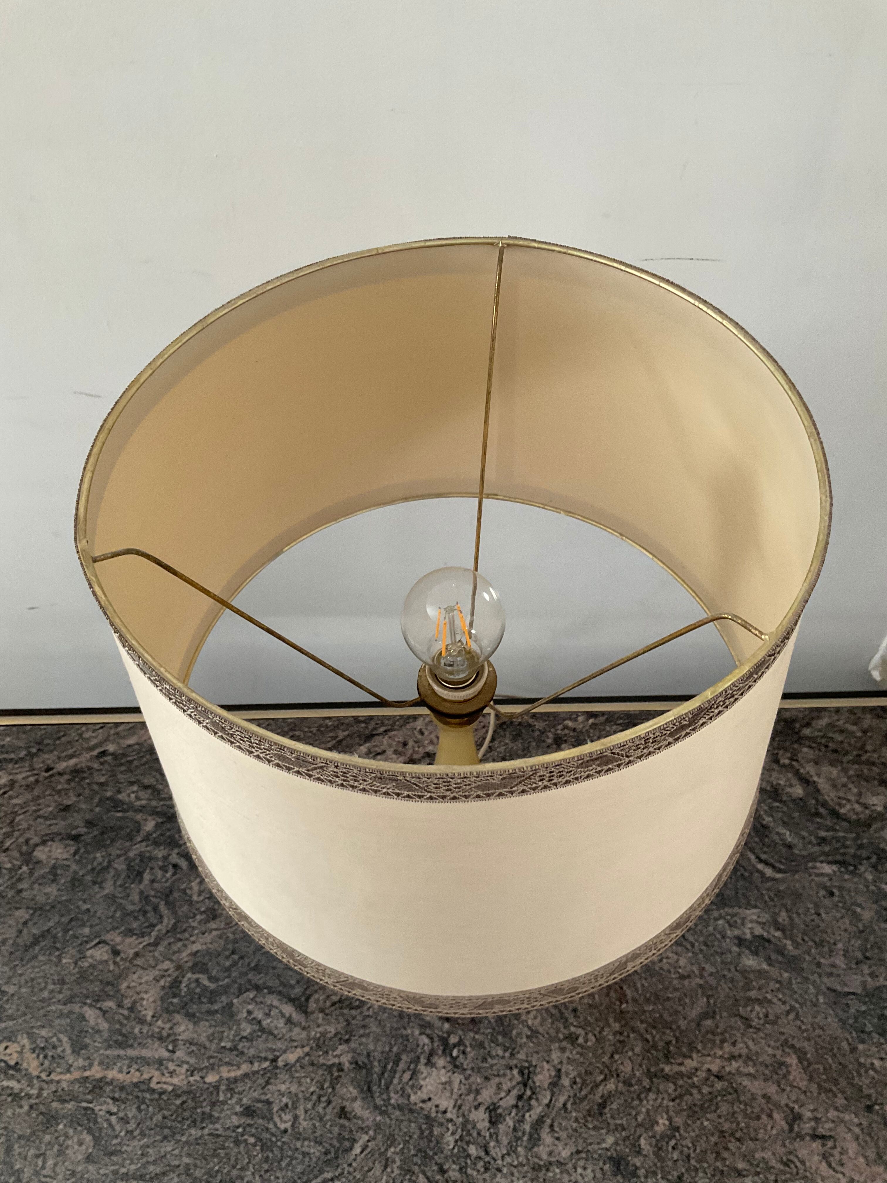 Lamp 70s in onyx and brass