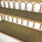 Rattan shelf circa 1960