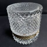 Cylindrical box – Crystal and gilded bronze
