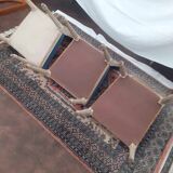 3 Chaise style Louis XVI ancienne patiné