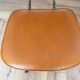 Chaise bienaise en métal et cuir