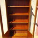 Shallow cherry wood showcase, Louis XV style