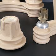 Pair of vintage 1940 plaster sconces