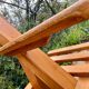 Designer bench in solid oak