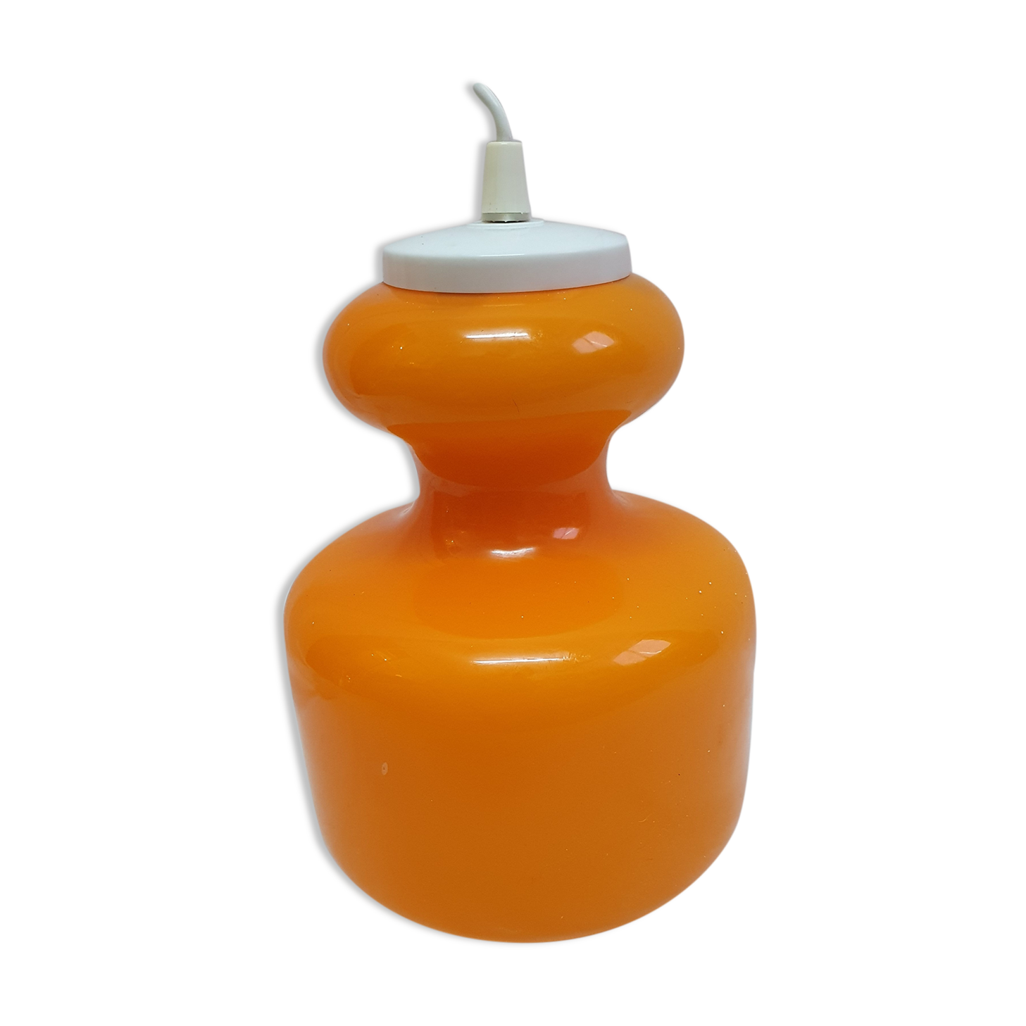 Orange opaline hanging 1970