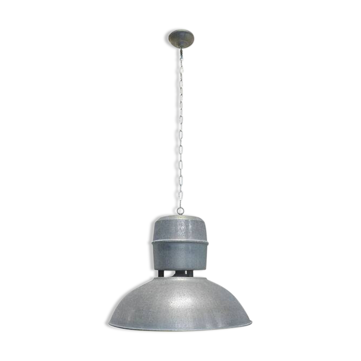 Industrial zinc pendant lamp
