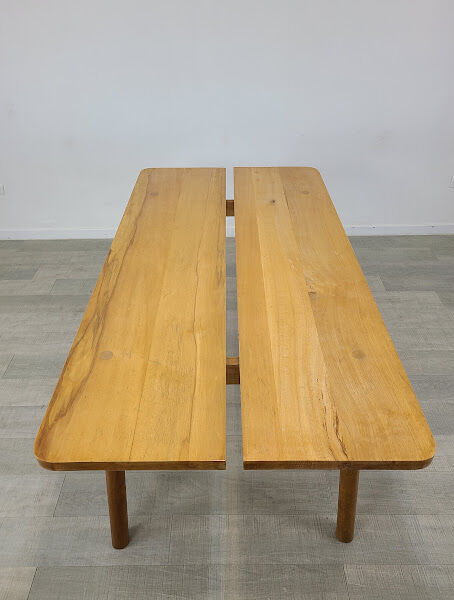 Table "grain de café" vintage années 60