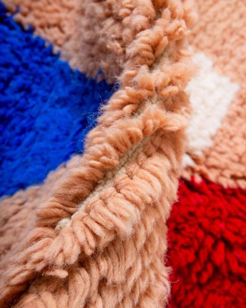 Colorful Moroccan wool rug 250cm x 150cm