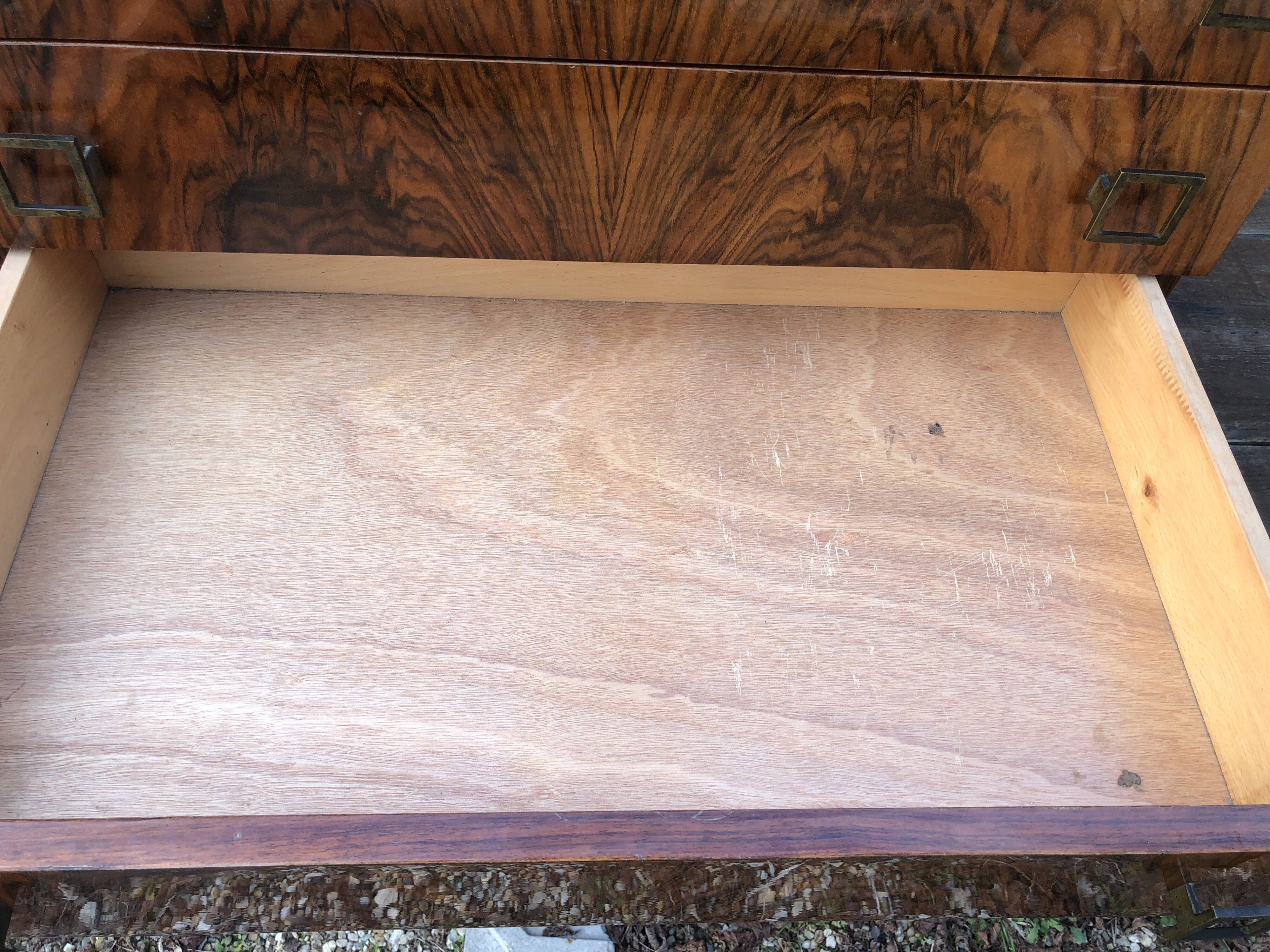 Vintage dresser with three rosewood drawers circa 70