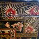 Coffre chinois d'Opéra - fleurs papillons et Mandarins