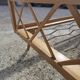 Vintage bed with compass feet from the 1950s