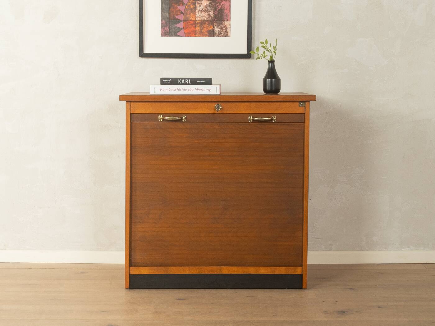 Classic tambour door cabinet from the 1960s