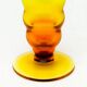 Mid-century modern vase, glass, Moser, Czechoslovakia, 1960s
