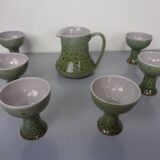 Ceramic Decanters & Tumblers, 1960s, Set of 7