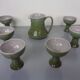 Ceramic Decanters & Tumblers, 1960s, Set of 7