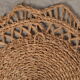 Sun mirror in woven rattan, 60 cm
