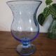 Blue bubble glass lantern