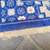 Paire de tapis d'orient fait main vintage chinois 140 x 072 cm