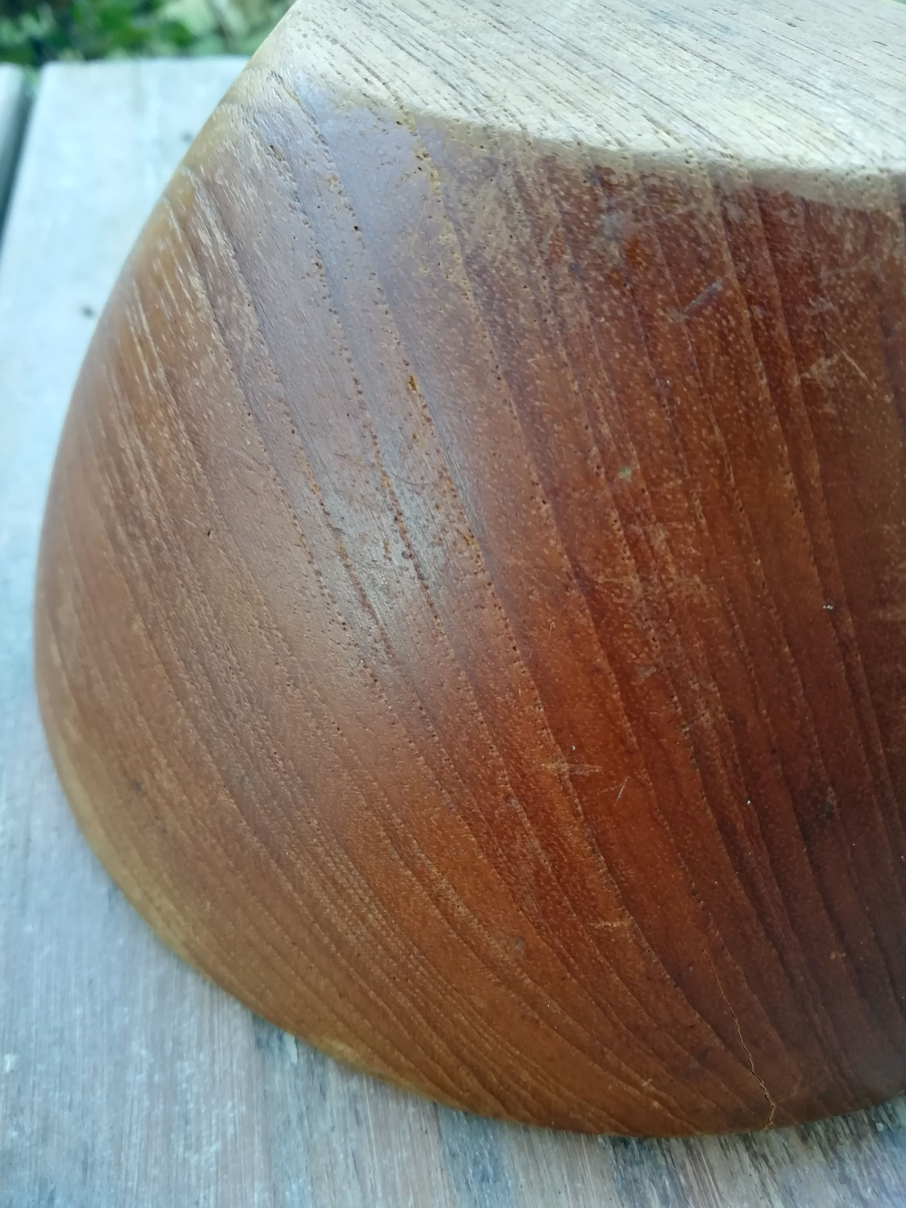 Teak cup bowl