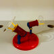 Brilliant Red & Blue Vintage Ceiling Light 1980s Germany