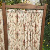 Screen vintage wood & fabric flower 1940