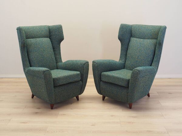 Fauteuil lounge, design italien, années 70, fabrication : Italie