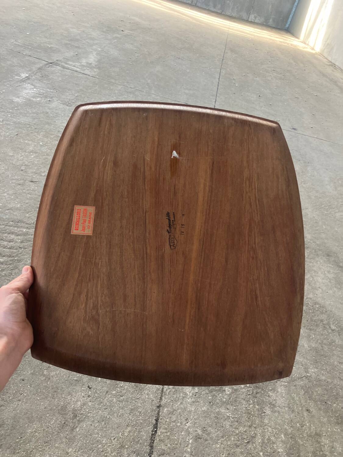 Teak veneer tray by ARY, Sweden 1960
