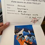 Painting Lourmarin by Jean Triolet