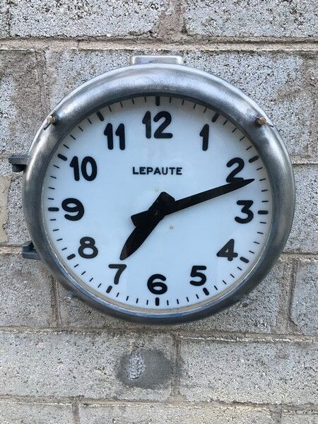 Horloge industrielle de gare Lepaute 1960