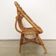 Rattan shell armchair for vintage children