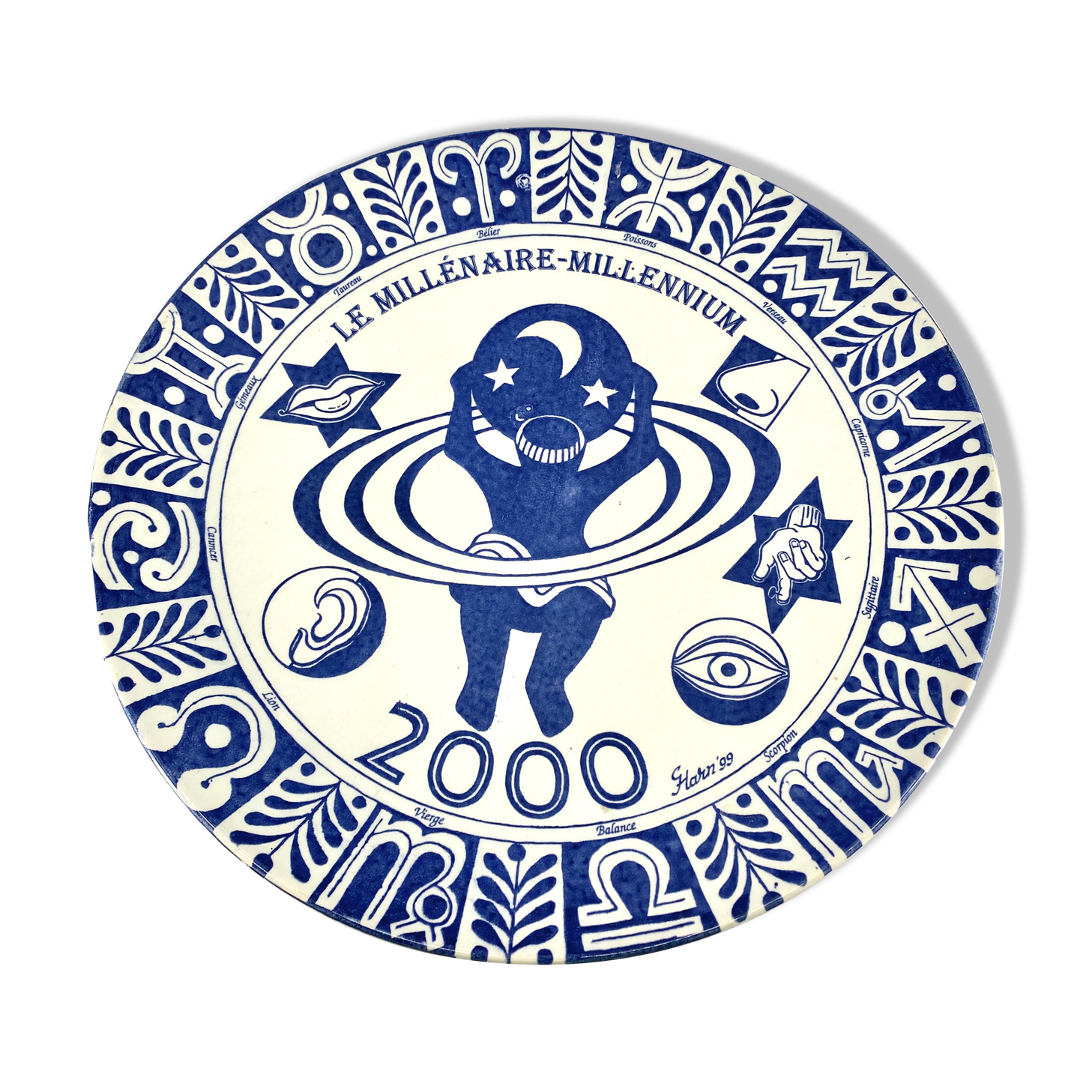 Large porcelain dish the millennium